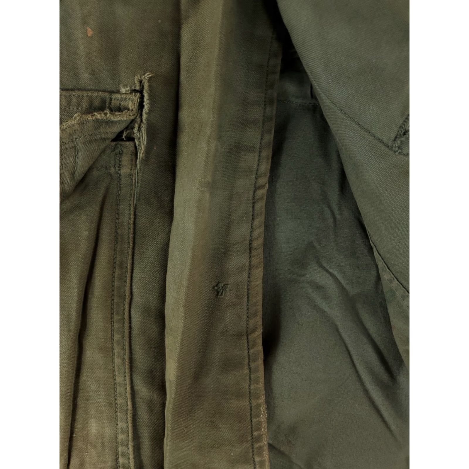 Vintage VINTAGE USAF Field Jacket Mil-J-4883B Hooded Distressed Mens Small Reg Green Jacket Size US S / EU 44-46 / 1 - 3 Thumbnail