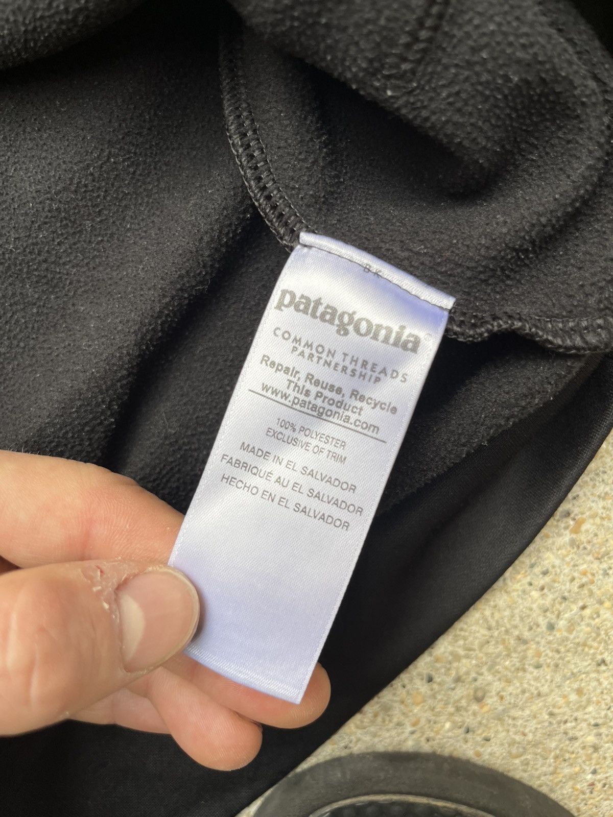 Patagonia Patagonia Tech Black Logo Hoodie Size US L / EU 52-54 / 3 - 5 Thumbnail
