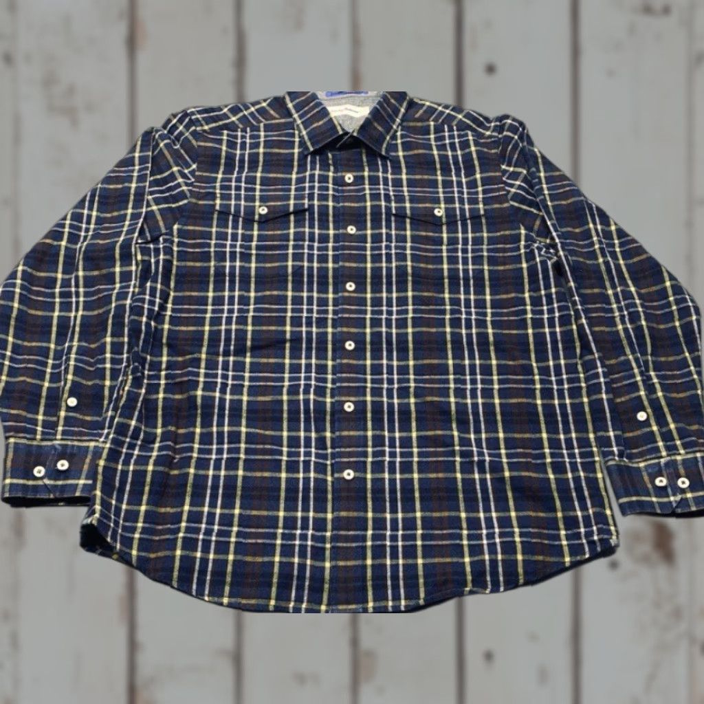 Tommy Bahama Tommy Bahama Flannel Shirt Mens Size L Plaid Twill Button Up Long Sleeve 8408 Size US L / EU 52-54 / 3 - 1 Thumbnail