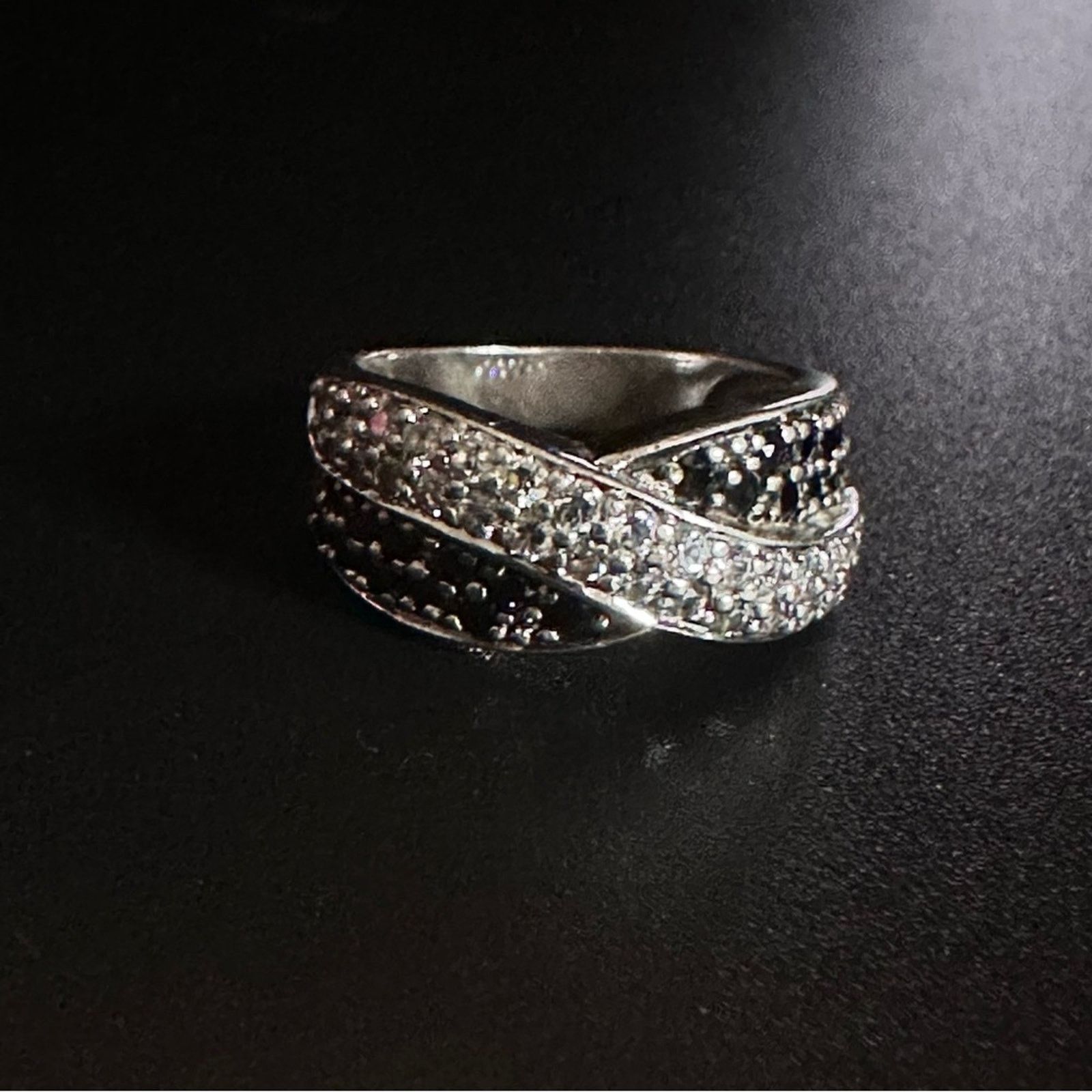 Other Vintage 80’s CZ And Gemstone Cross Knot Ring Size ONE SIZE - 5 Thumbnail