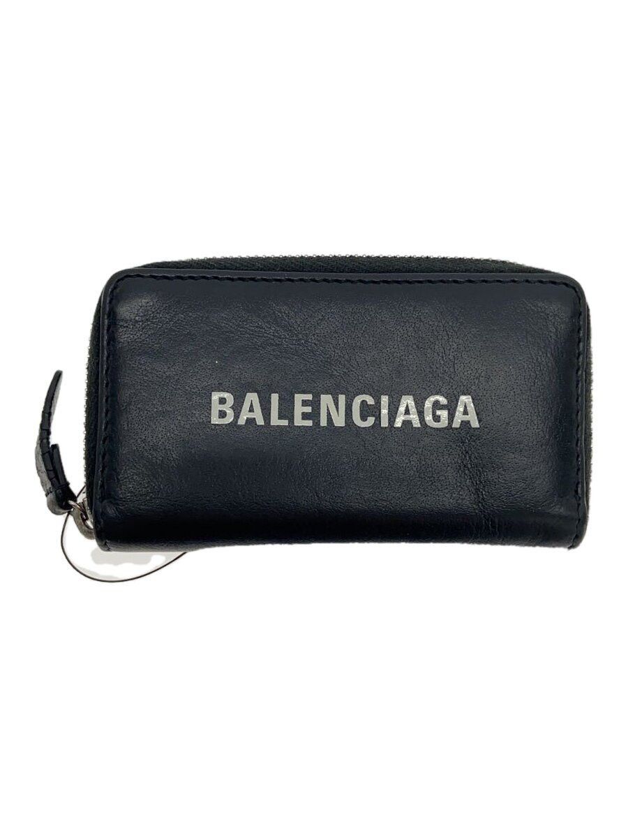 Balenciaga Balenciaga Leather Coin Case Black Size ONE SIZE - 1 Thumbnail