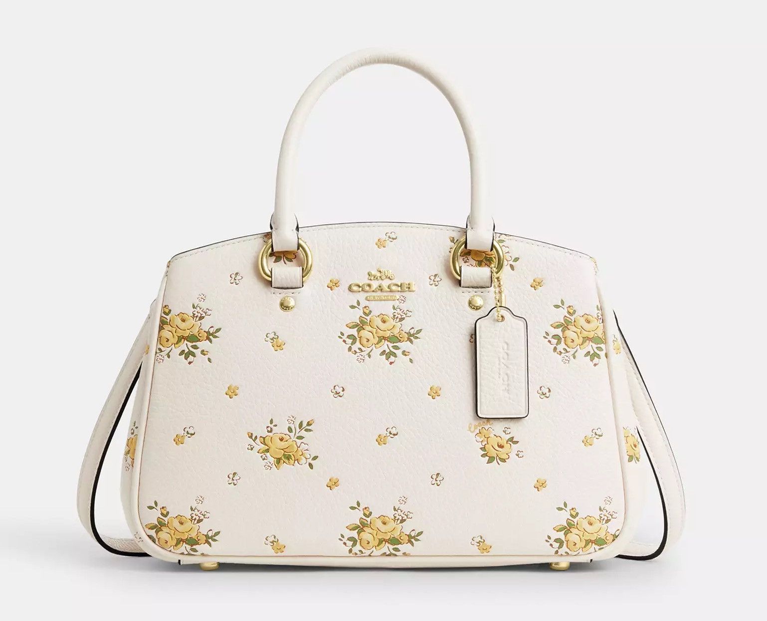 Coach Savannah Small Carryall Bag With Floral Print CAL42 Size ONE SIZE - 7 Thumbnail