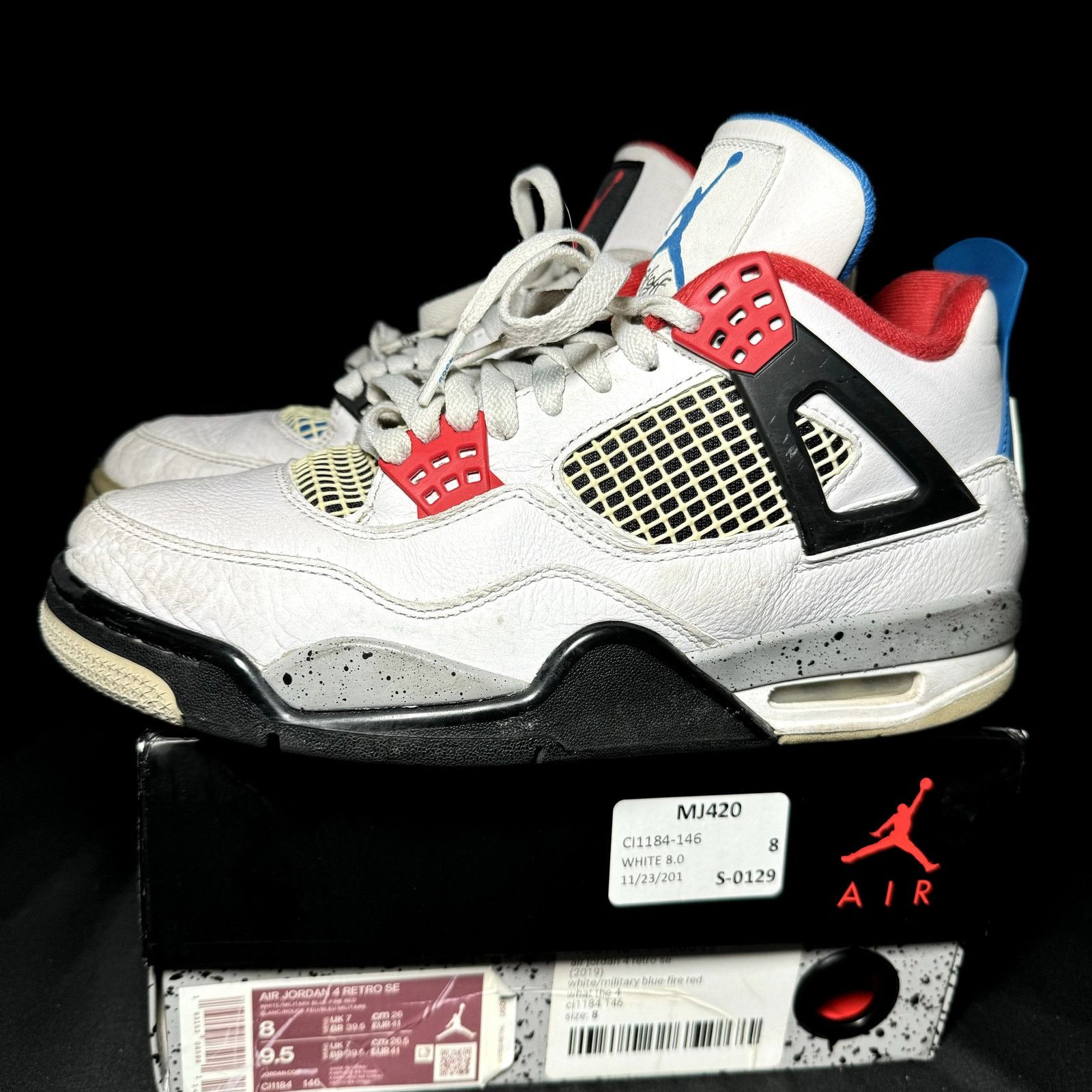 Jordan Brand × Nike Size 8 - Air Jordan 4 Retro SE What The 4 2019 Men's Shoes Size US 8 / EU 41 - 8 Thumbnail
