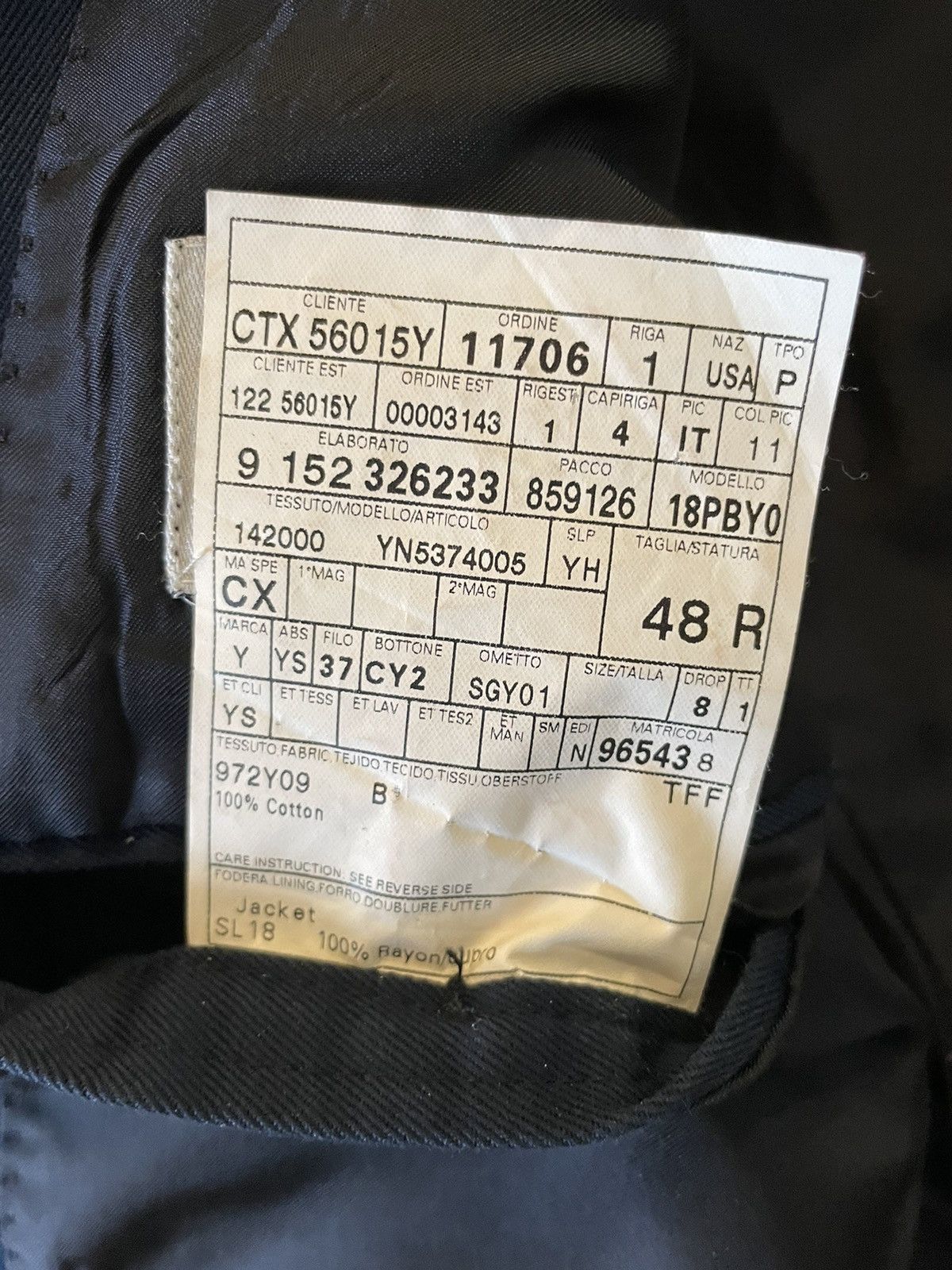 Yves Saint Laurent YSL x Tom Ford Cotton Jacket Size 38R - 9 Thumbnail