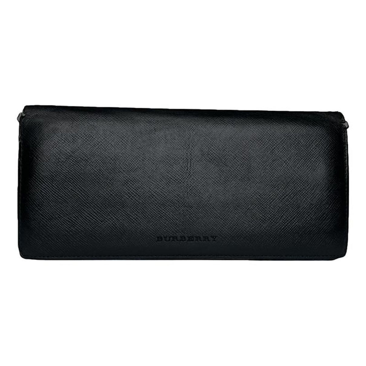 Burberry Black Leather Wallet Size ONE SIZE - 1 Thumbnail