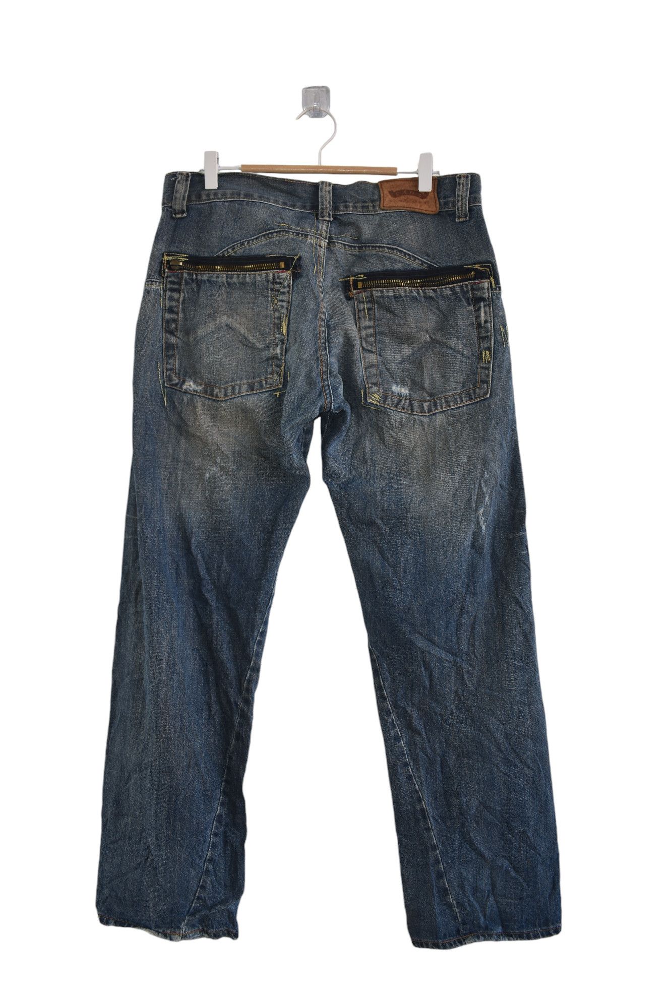 Japanese Brand × Oni Oni Denim Wide Leg Jeans W34 Size US 34 / EU 50 - 6 Thumbnail