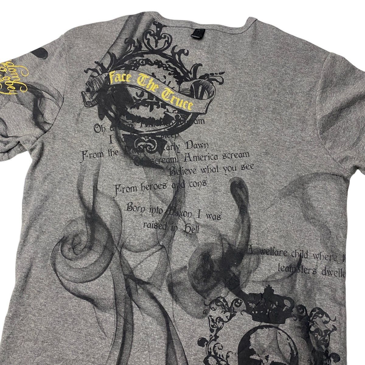 Hysteric Glamour Clash Ahead Skull Tribal Poem Double Layer Shirt Size US M / EU 48-50 / 2 - 4 Thumbnail