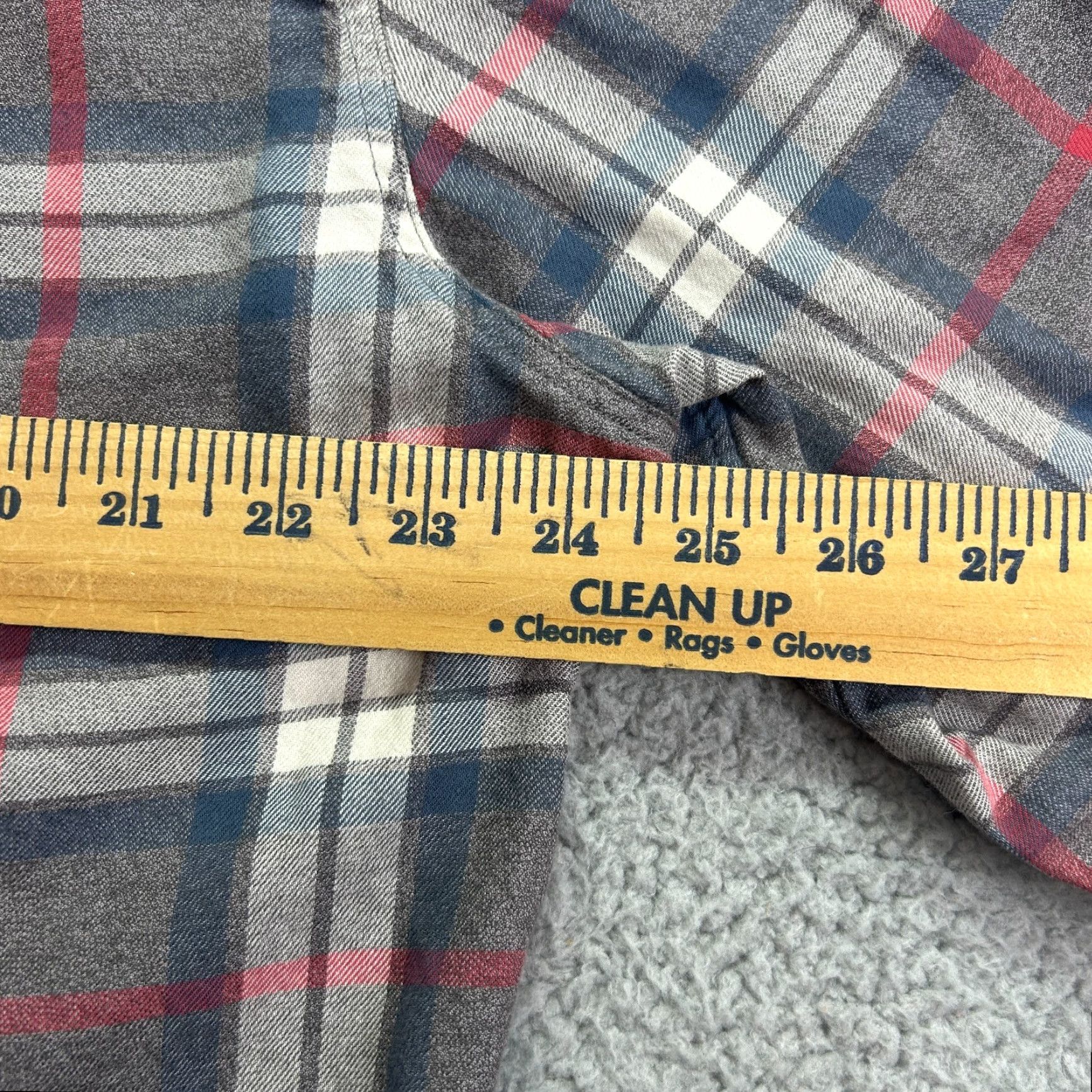 J.Crew J.CREW Mid-Weight Flannel Workshirt Gray Blue Red Plaid Mens Slim XL Size US XL / EU 56 / 4 - 6 Thumbnail