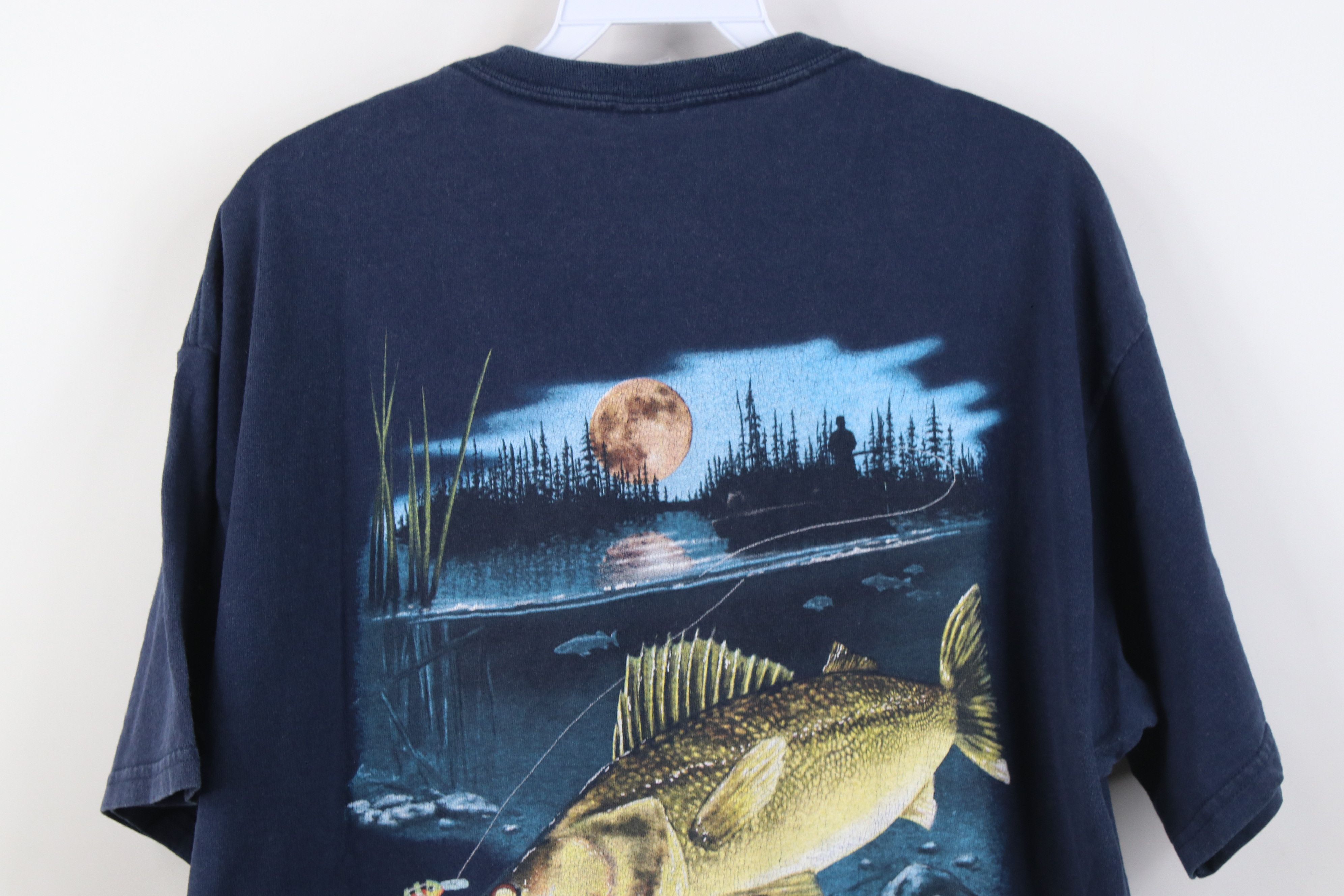Vintage Vintage Y2K Minor League Toledo Walleye Hockey T-Shirt Blue Size US L / EU 52-54 / 3 - 11 Thumbnail