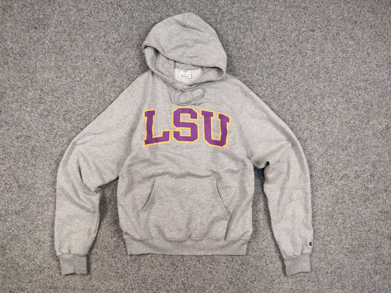 Champion Vintage Champion eco x LSU Tiger Logo Gray Blank Hoodie Size US S / EU 44-46 / 1 - 13 Thumbnail