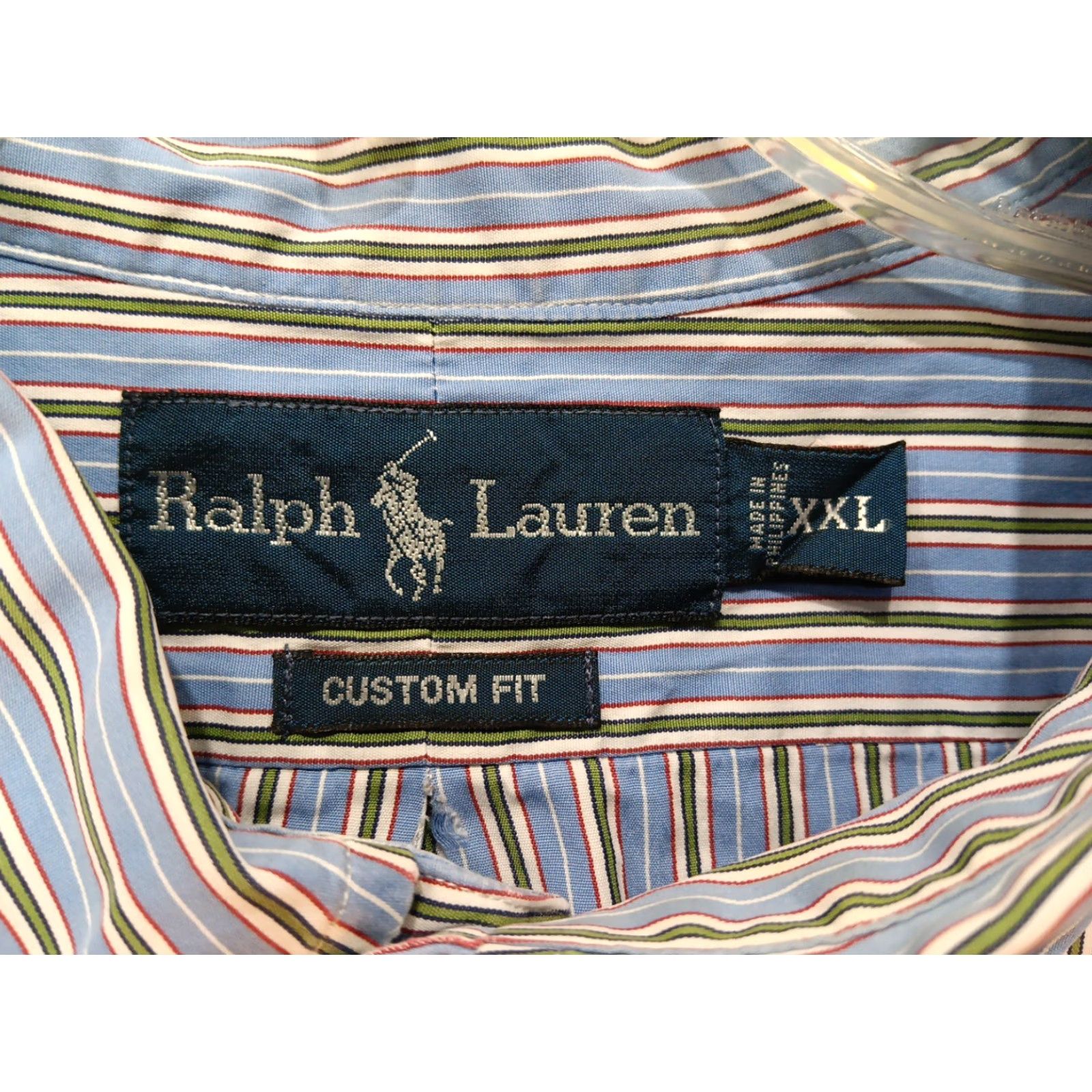 Ralph Lauren Ralph Lauren Custom Fit Shirt Mens 2XL Multicolor Striped Long Sleeve Button-Down Collar Casual Travel Modern Preppy embroidery Pony Size US XXL / EU 58 / 5 - 6 Thumbnail