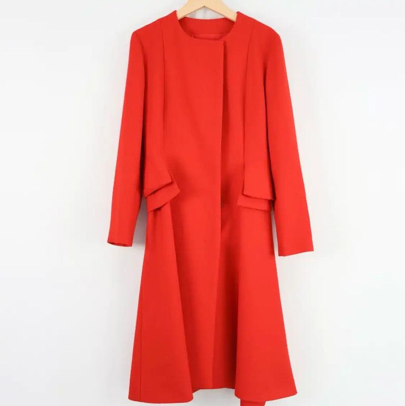 Dior Summer Red Mid-Length Coat 0089