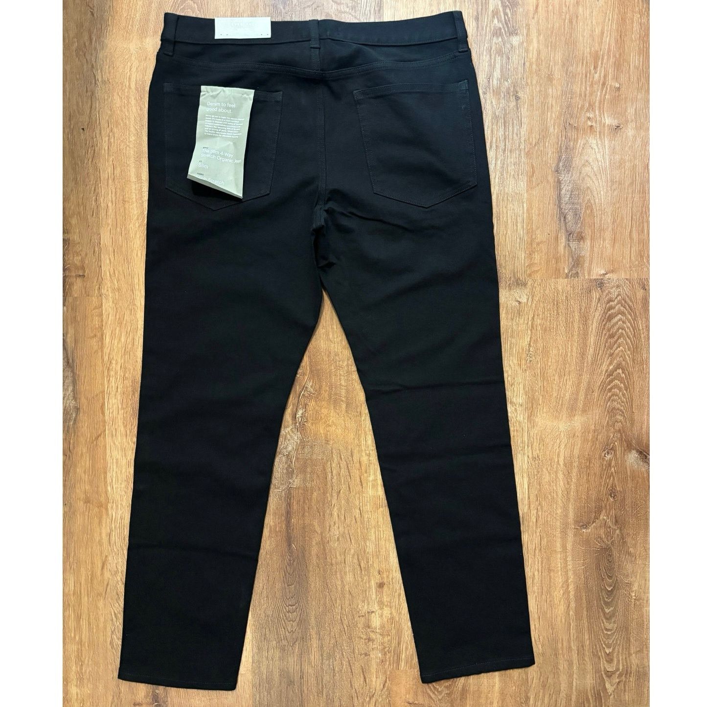 Everlane NWT Everlane The Slim Stretch Organic Jean Black Size 35x30 Size US 35 - 8 Thumbnail