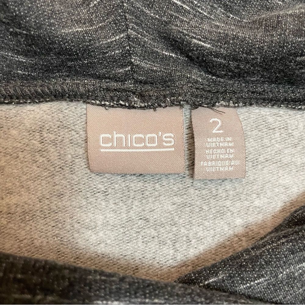 Chicos Chico's Cowl Neck Grey Mélange Sweater Sweatshirt Size 2 US Size L / US 10 / IT 46 - 9 Thumbnail