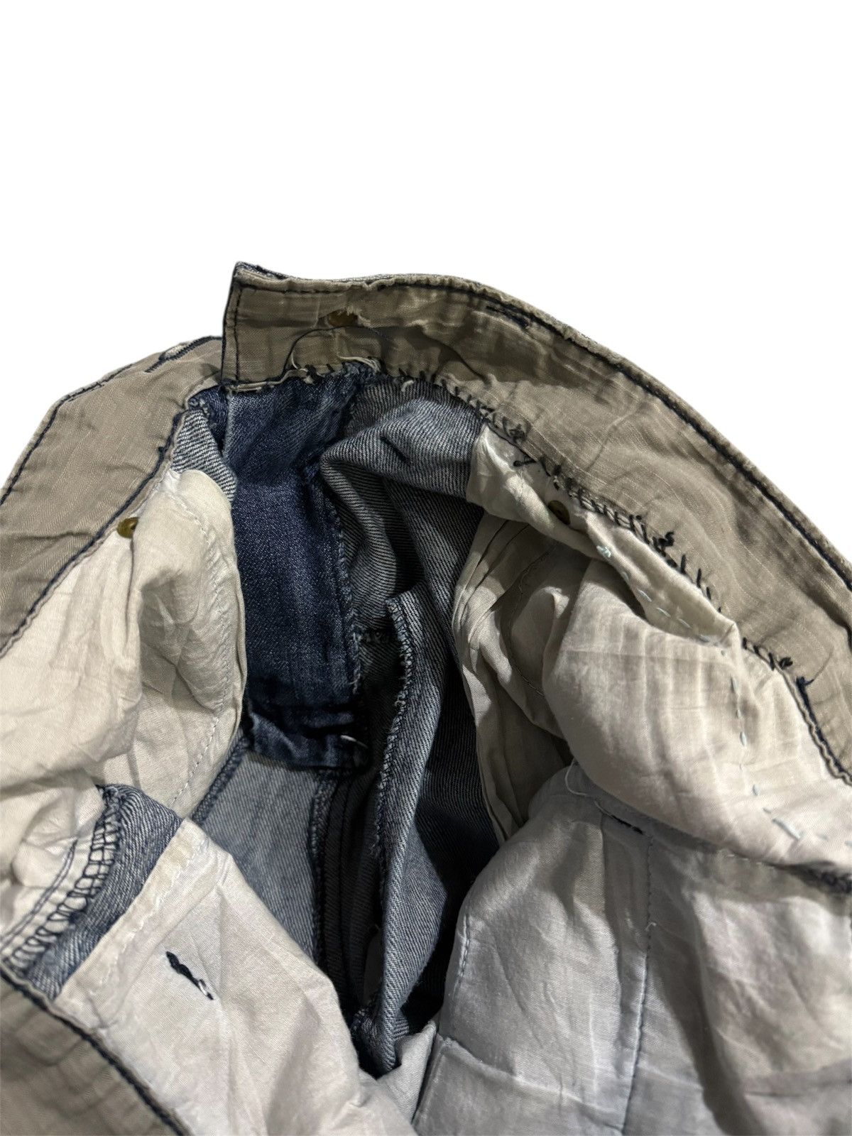 Hysteric Glamour BREATHMINT DOUBLE WAIST TWIST LEGS DISTRESSED JEANS Size US 42 / EU 58 - 10 Thumbnail