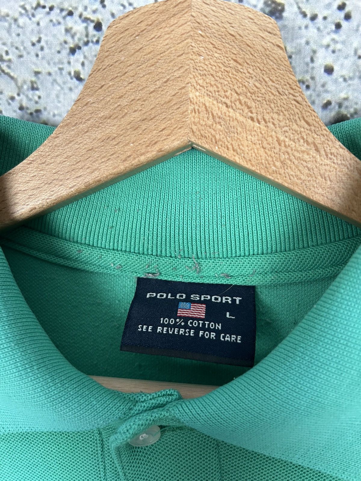 Vintage Vintage Polo Sport Hype Chief Keef Number Polo Drill Rap 90s Size US L / EU 52-54 / 3 - 5 Thumbnail