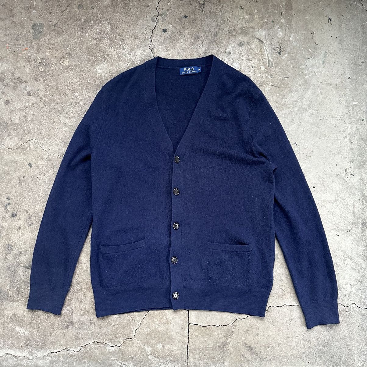 Polo Ralph Lauren Polo Ralph Lauren Vintage Mens Merino Wool Knit Cardigan Size US L / EU 52-54 / 3 - 1 Thumbnail