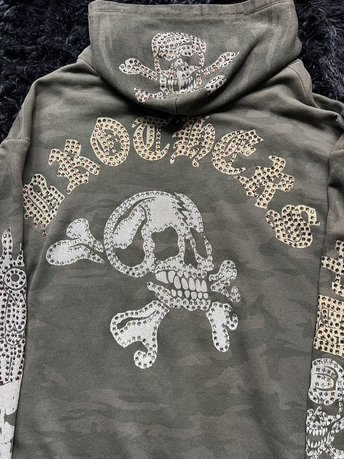 The Great China Wall Swarovski Skull Hoodie 1999 Size US L / EU 52-54 / 3 - 6 Thumbnail