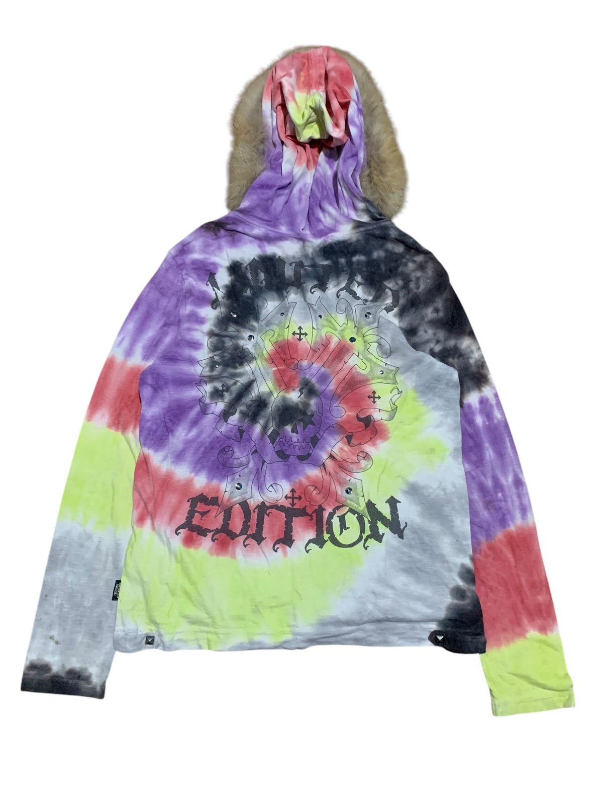 Hysteric Glamour × If Six Was Nine × Japanese Brand 2000s Denim Bar skull studded Limited Edition fur hoodie Size US M / EU 48-50 / 2 - 2 Thumbnail