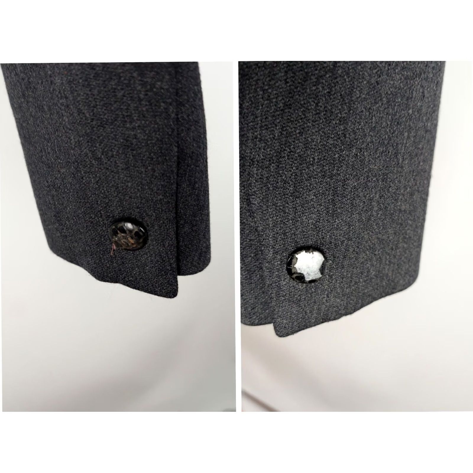 Vintage VINTAGE Marquise by David Kidd Wool Cropped Jacket Gray Pink Polka Dot Mod 1960s Mens 34" Chest Size XXS / US 00 / IT 34 - 5 Thumbnail