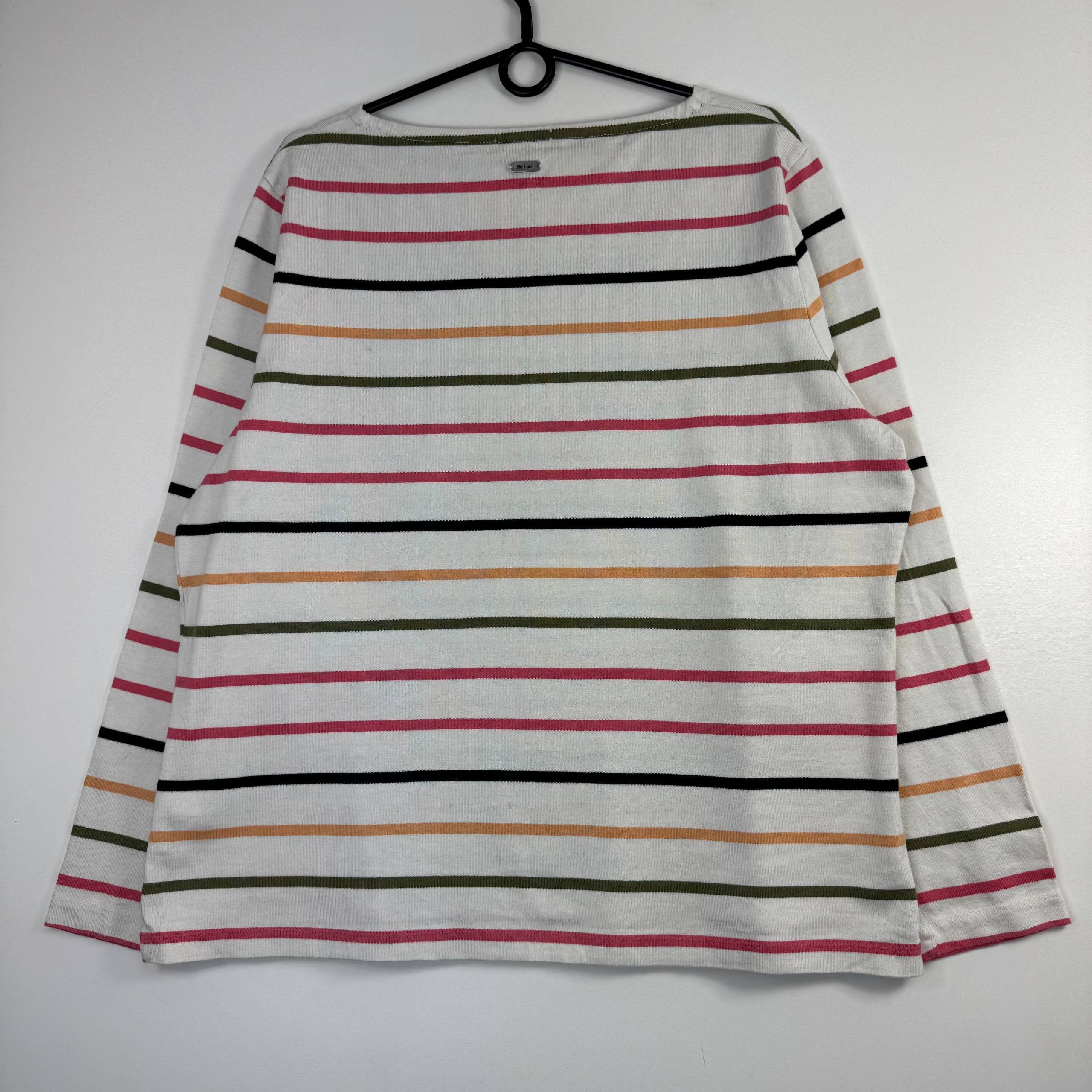 Barbour Barbour Women's Striped Breton Top Long Sleeve Size UK18 Size L / US 10 / IT 46 - 9 Thumbnail
