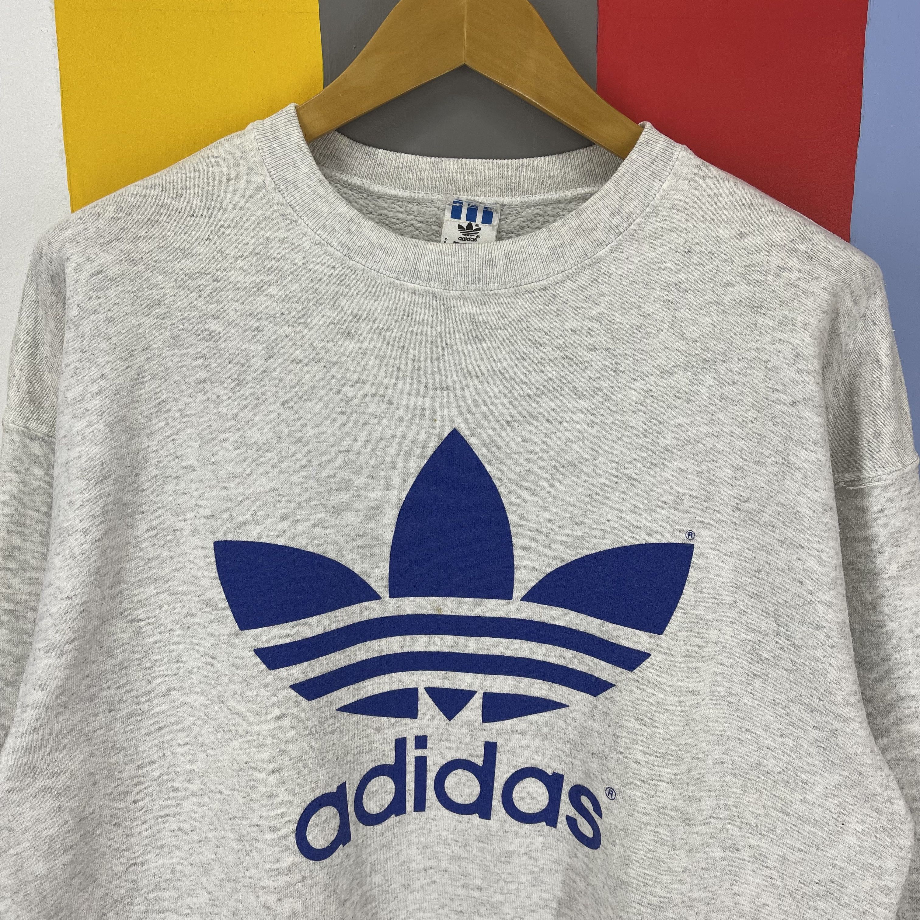 Adidas 80-90s Vintage ADIDAS Crew Neck Sweatshirt #1312/AT Size US L / EU 52-54 / 3 - 2 Thumbnail