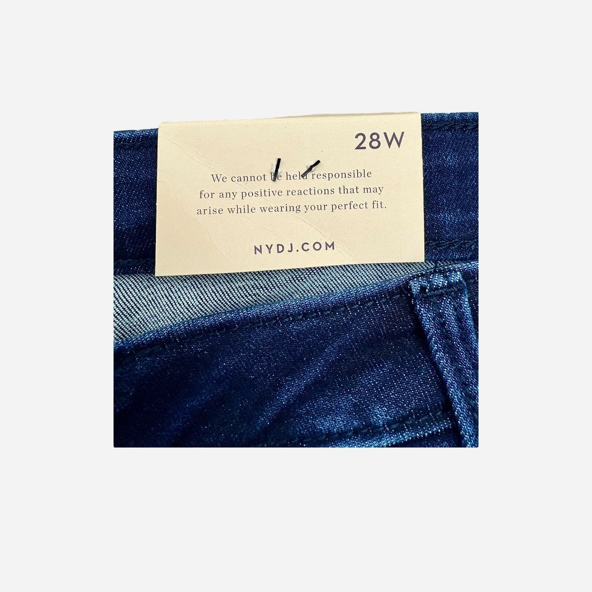 NYDJ NYDJ Women’s Plus Size Emma Dark Blue Jeans Sz 28W Size 36" / US 14 / IT 50 - 8 Thumbnail