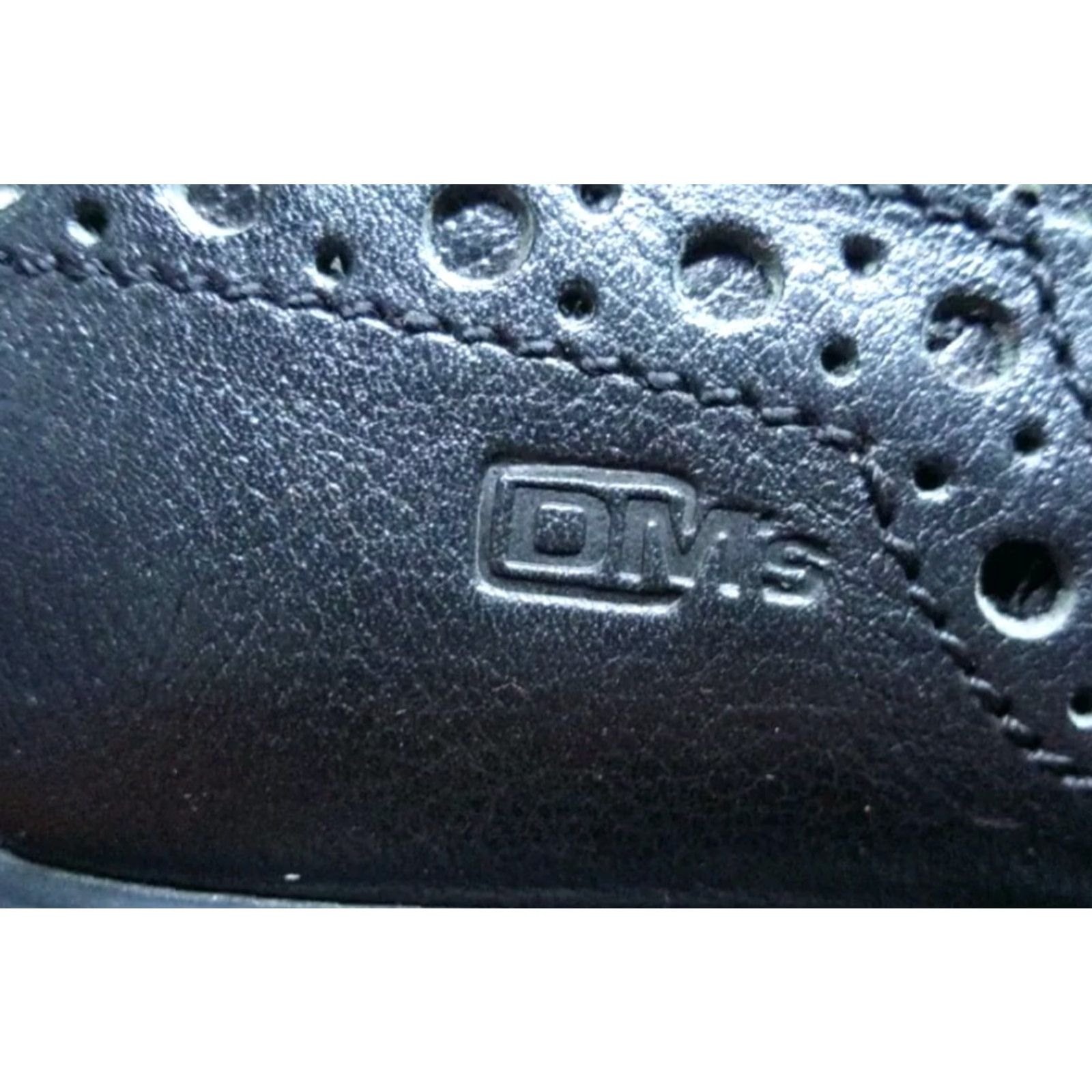 Dr. Martens VINTAGE Dr. Martens 9 US 8 UK Black Leather Brogues Dress Shoes Square Toe Lace Up Men 90s VTG Oxfords Chunky Heel Size US 8 / EU 41 - 7 Thumbnail