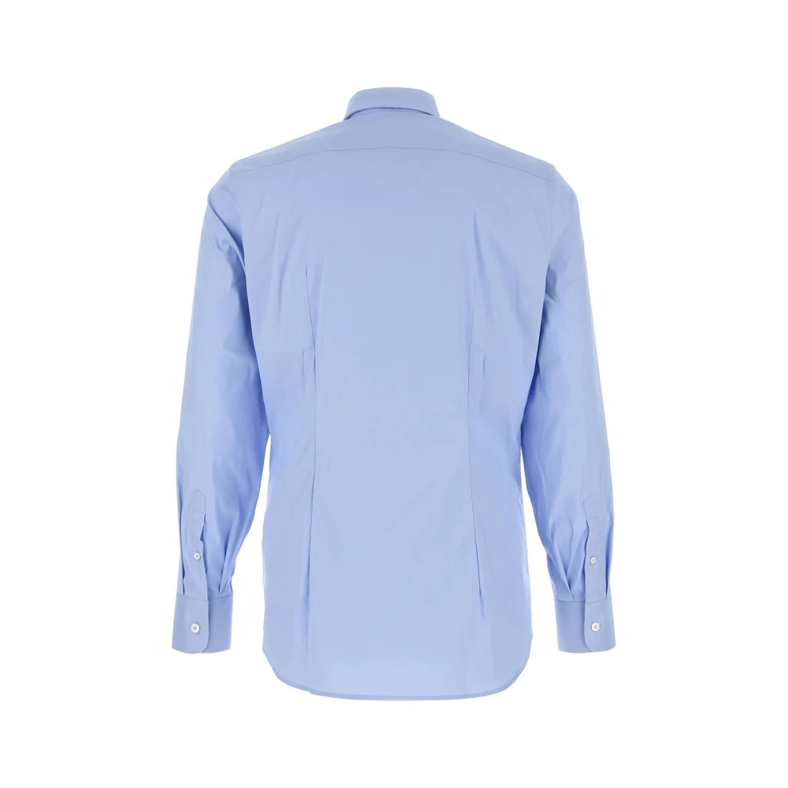 Prada PRADA Light Blue Stretch Poplin Shirt New And Authentic (Men Size US XXS / EU 40 - 2 Thumbnail