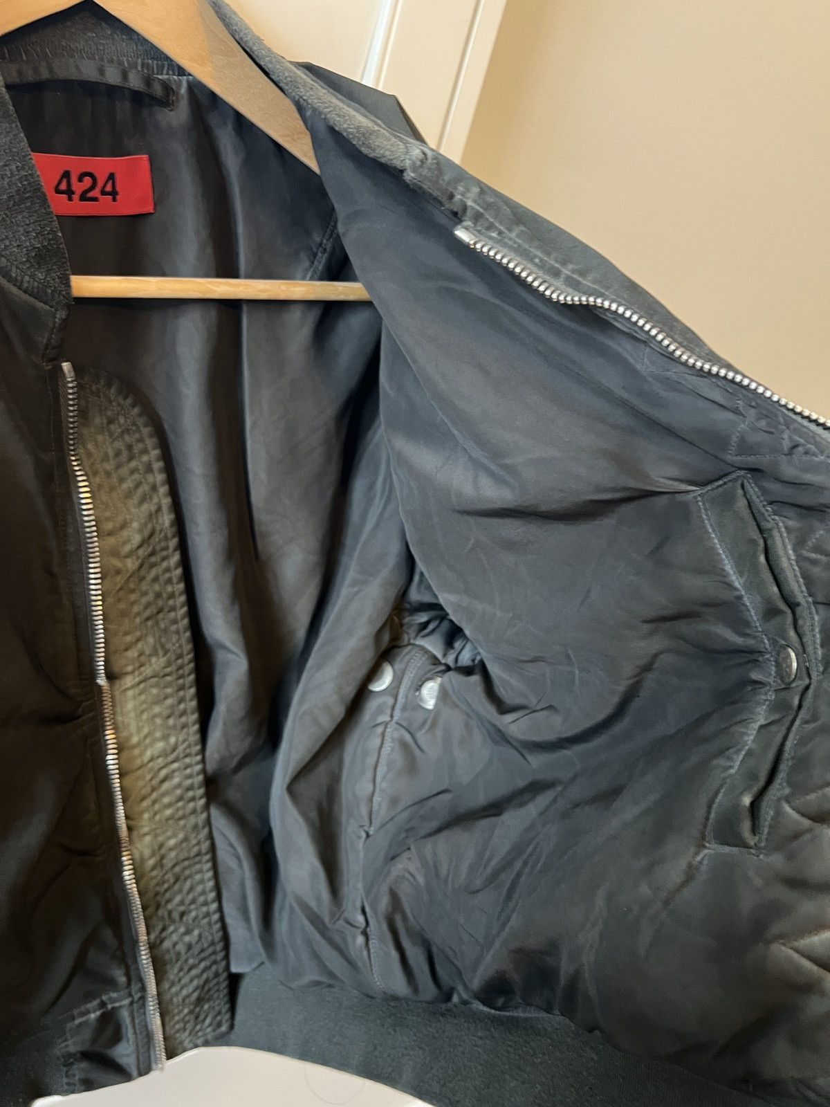 424 424 Military Bomber Recycled Nylon in Black Size US S / EU 44-46 / 1 - 7 Thumbnail