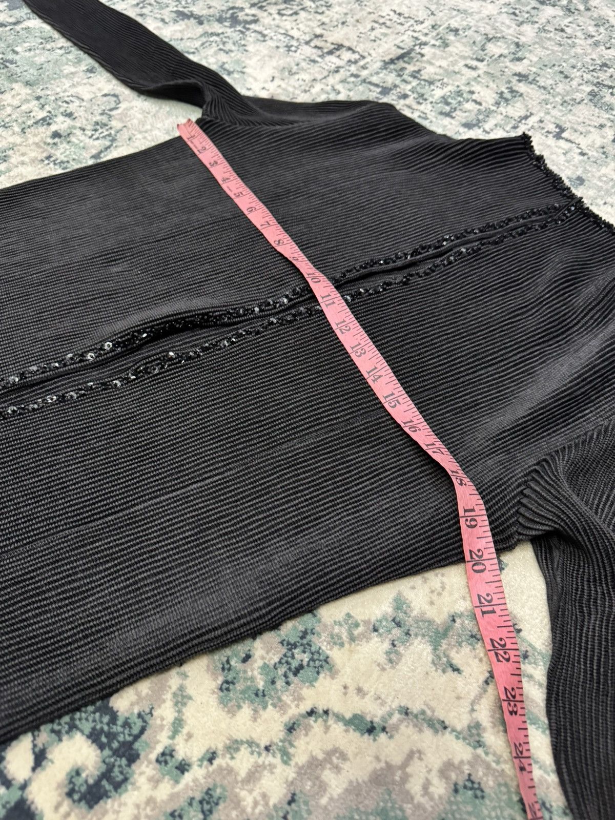 Designer × Vintage SPECCHIO PLEATS PLEATED OPEN FRONT CARDIGAN Size M / US 6-8 / IT 42-44 - 3 Thumbnail