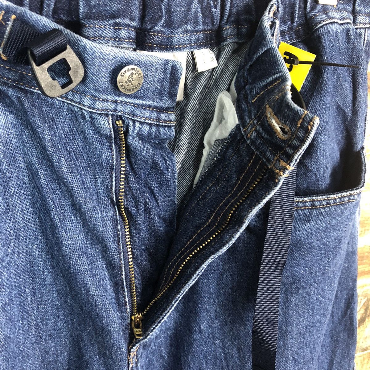 Gramicci Gramicci Blue Denim utility jeans cargo Pants #A2096 Size US 31 - 17 Thumbnail