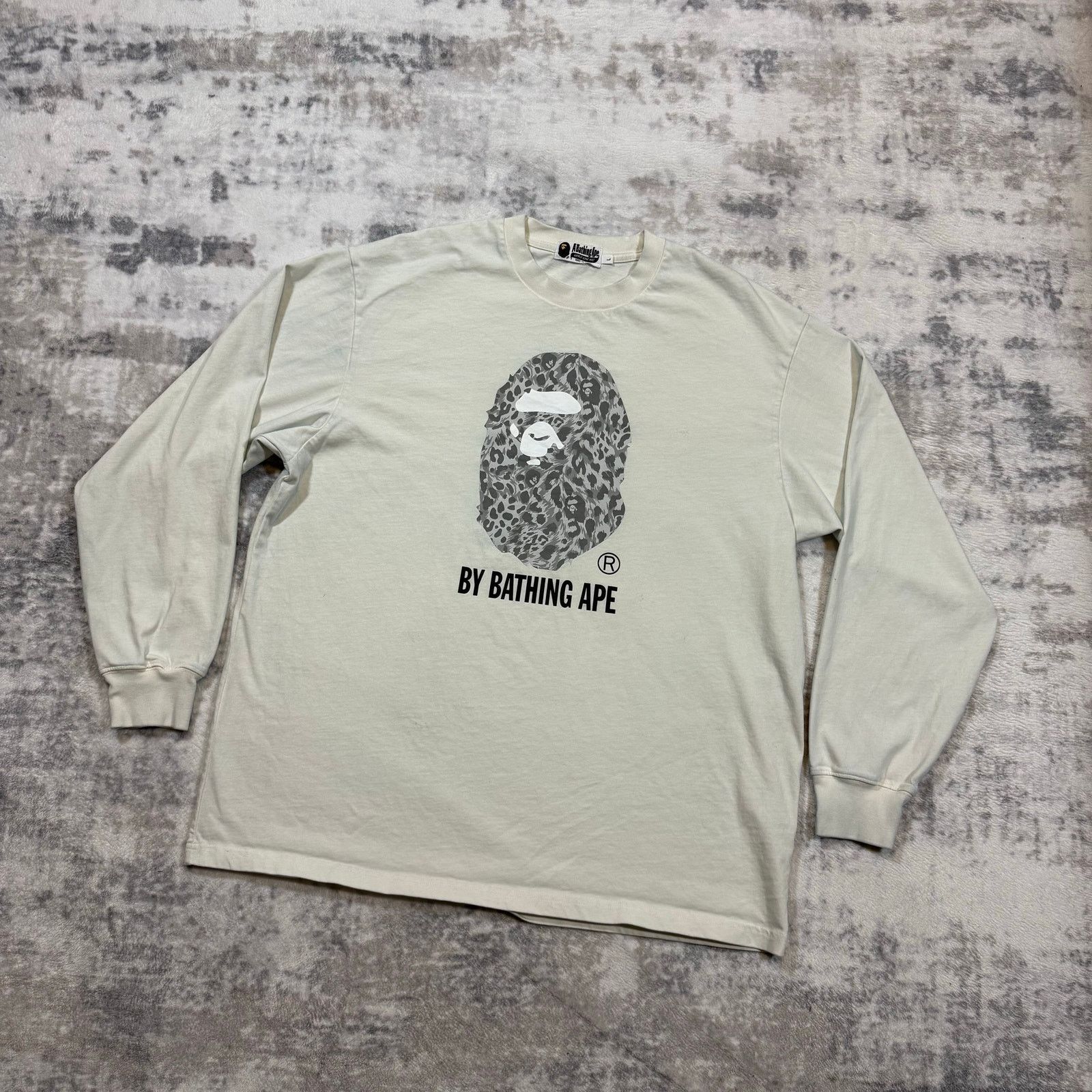 Bape × Nigo Authentic Bape Cheetah Ape Head Longsleeve Tee L Size US L / EU 52-54 / 3 - 1 Thumbnail