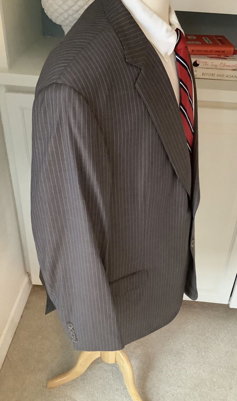 Brioni Brioni Blazer Size 52L Wool Striped Two Button Double Vent Size 52L - 5 Thumbnail