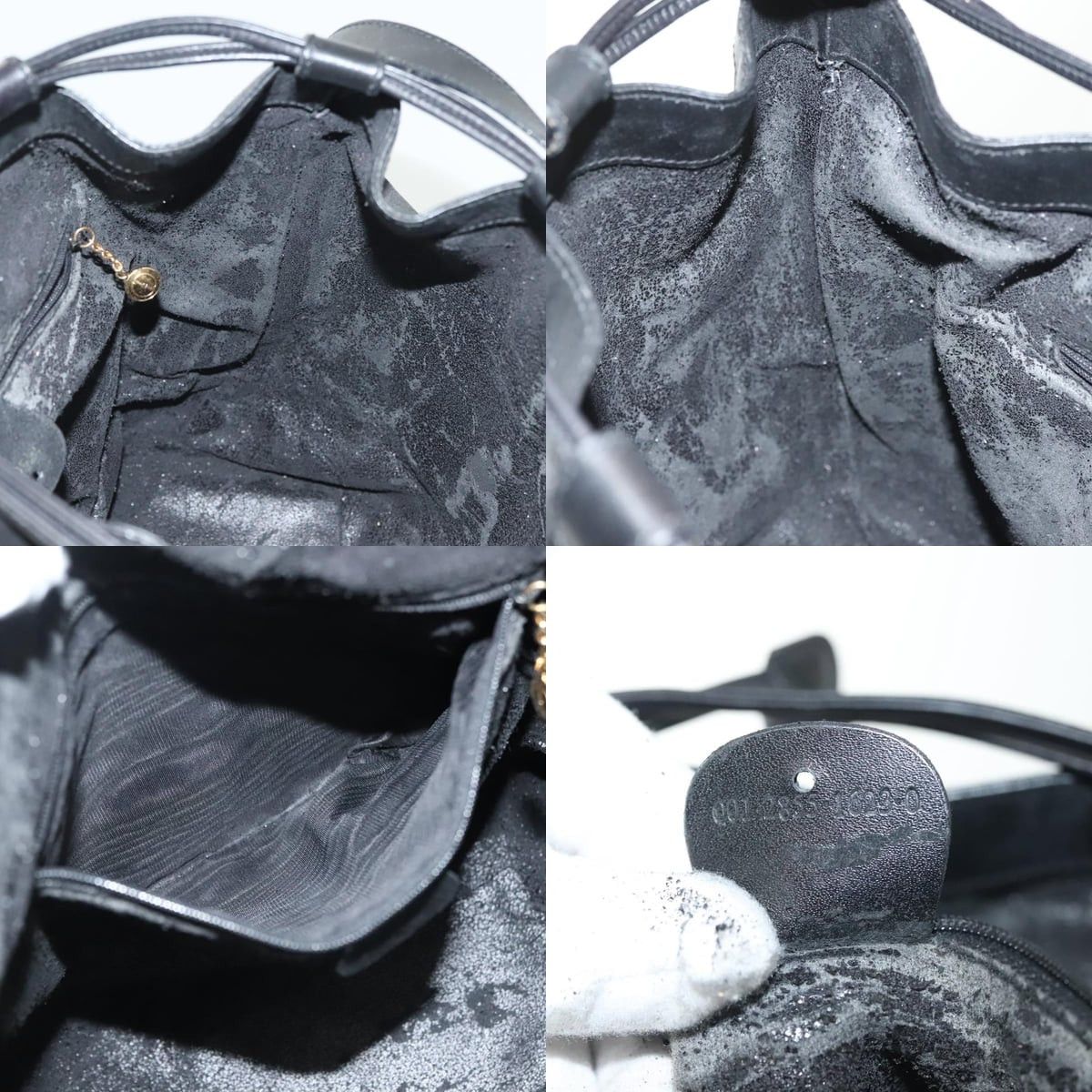 Gucci GUCCI GG Canvas Shoulder Bag Black Gold Size ONE SIZE - 12 Thumbnail
