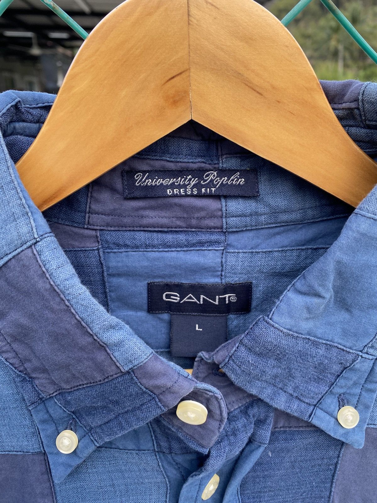 Flannel × Gant GANT university poplin patchwork shirts button up Size US L / EU 52-54 / 3 - 5 Thumbnail