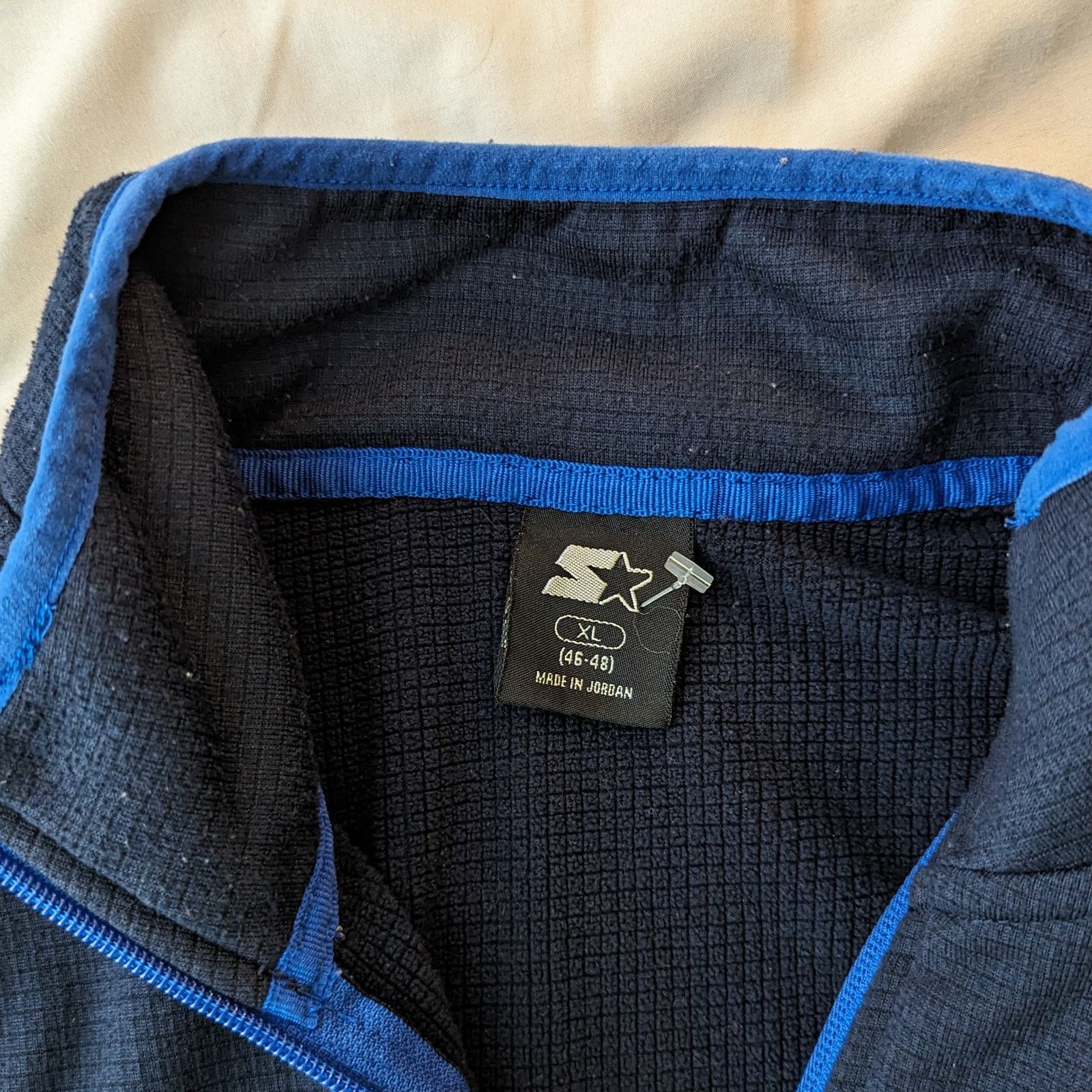 Starter Starter Men's 1/4 Zip Pullover Sweater Blue XL Vintage Size US XL / EU 56 / 4 - 4 Thumbnail