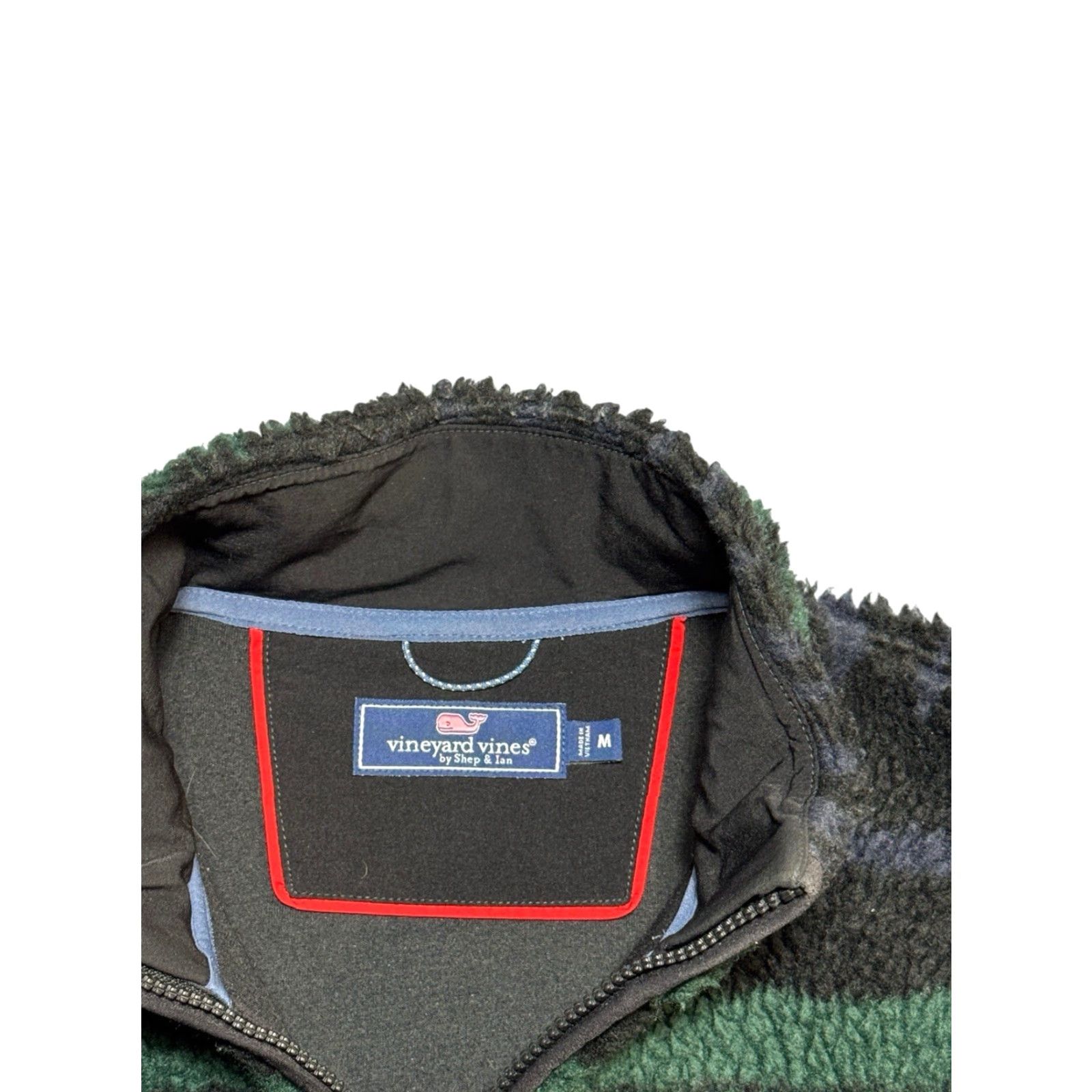 Vineyard Vines VINEYARD VINES Men's Full-Zip Jacket Sherpa Fleece M Deep Pile Tonal Nordic Regular Jacket Mens Size US M / EU 48-50 / 2 - 5 Thumbnail