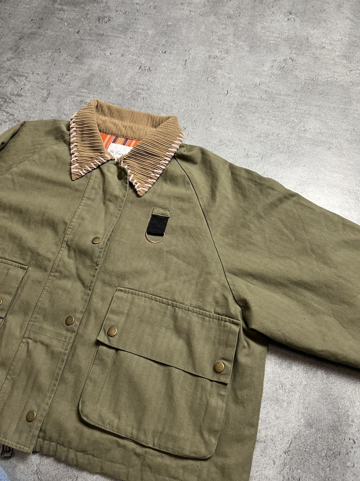 Other Y2k cropped boxy khaki fashion bomber jacket Size US M / EU 48-50 / 2 - 2 Thumbnail