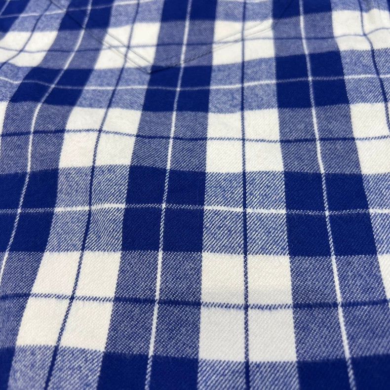 Balenciaga Balenciaga size 38 White and blue plaid long-sleeved cotto Size M / US 6-8 / IT 42-44 - 5 Thumbnail