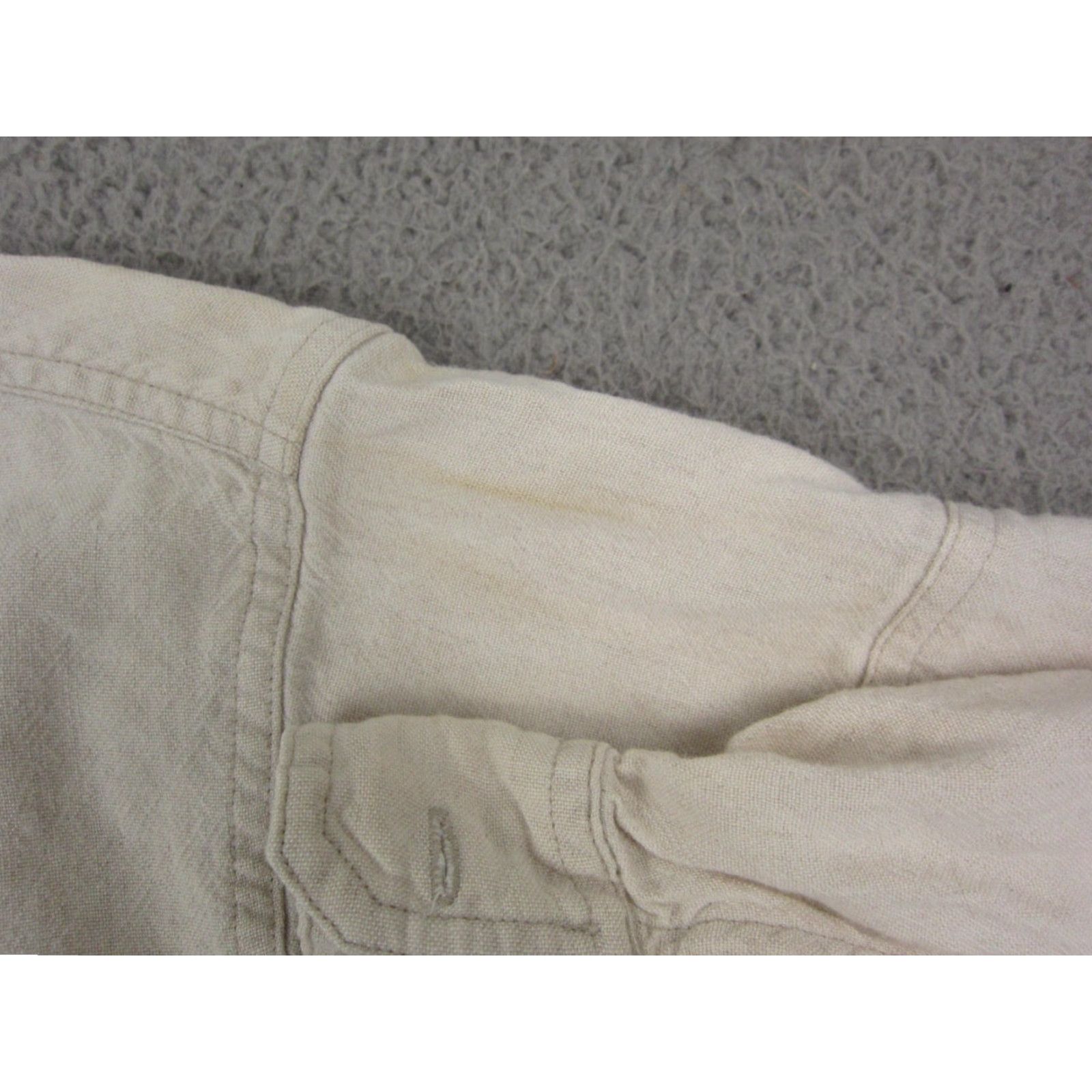 The Territory Ahead VINTAGE Territory Ahead Shirt Mens XL Beige Linen Cotton Button-Up Long Sleeve Collared 90s Western Casual All Seasons Size US XL / EU 56 / 4 - 6 Thumbnail
