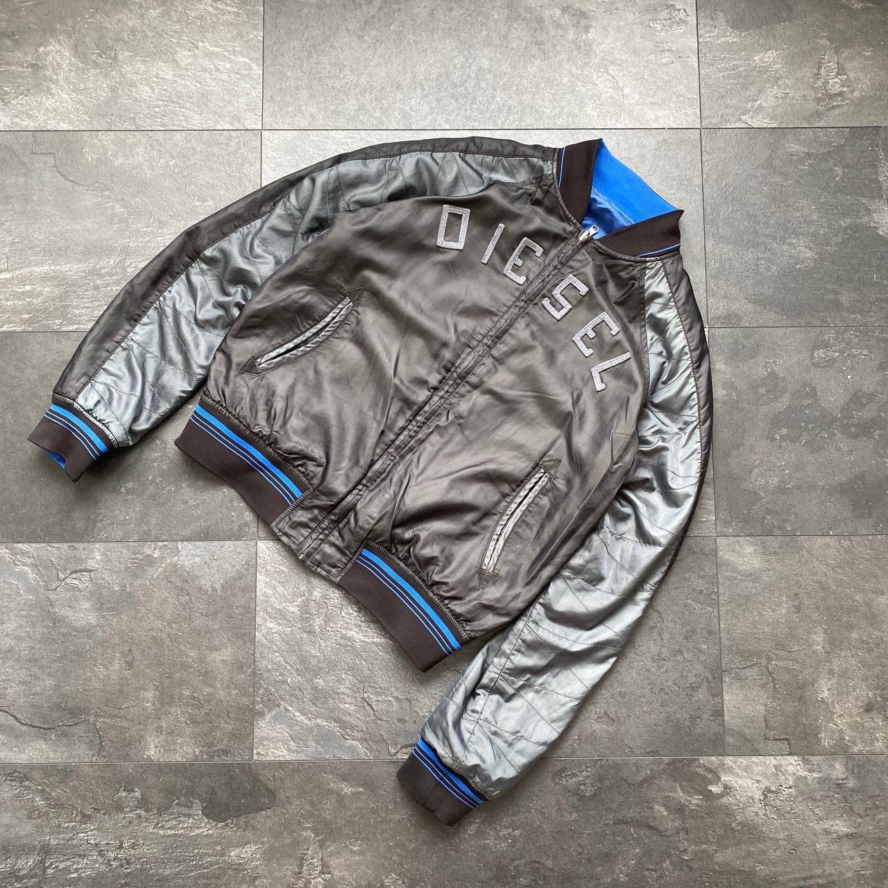 Diesel × Vintage Vintage reversible bomber jacket diesel monogram big logo Size US XL / EU 56 / 4 - 1 Thumbnail