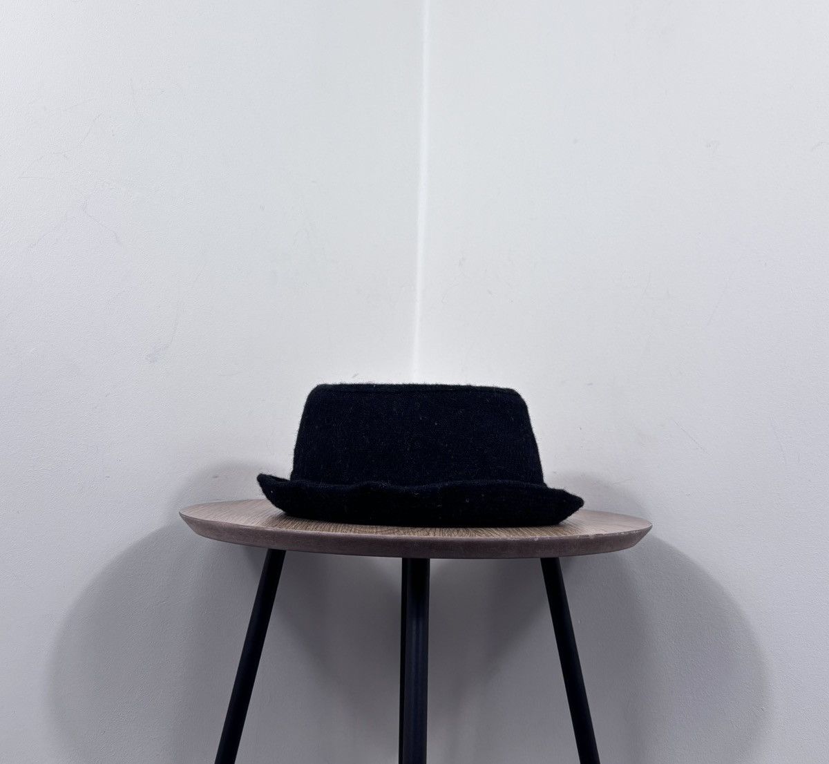 Harris Tweed Lierys Harris Tweed Black Wool Trilby Fedora Hat Size ONE SIZE - 3 Thumbnail