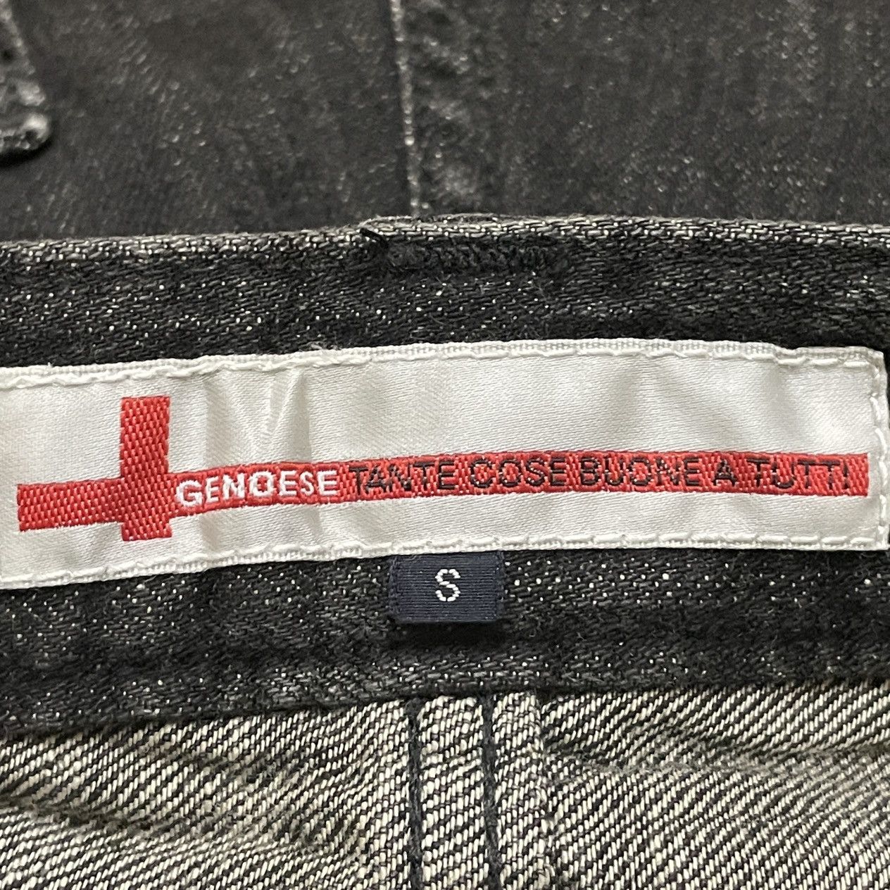 Le Grande Bleu (L.G.B.) Rare Vintage Japanese Brand Genoese Waxed Flared Jeans 2000s Size US 27 - 10 Thumbnail