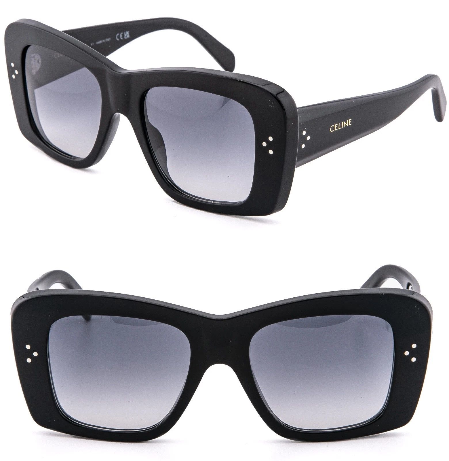 Celine CELINE 40321 CL40321I BOLD 3 Dots Black Sunglass 01B Size ONE SIZE - 1 Thumbnail