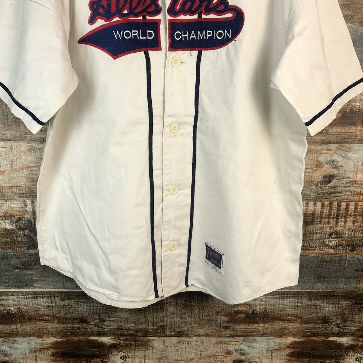 Japanese Brand × Vintage Javonite Gear All Star White jersey #A1972 Size US M / EU 48-50 / 2 - 6 Thumbnail