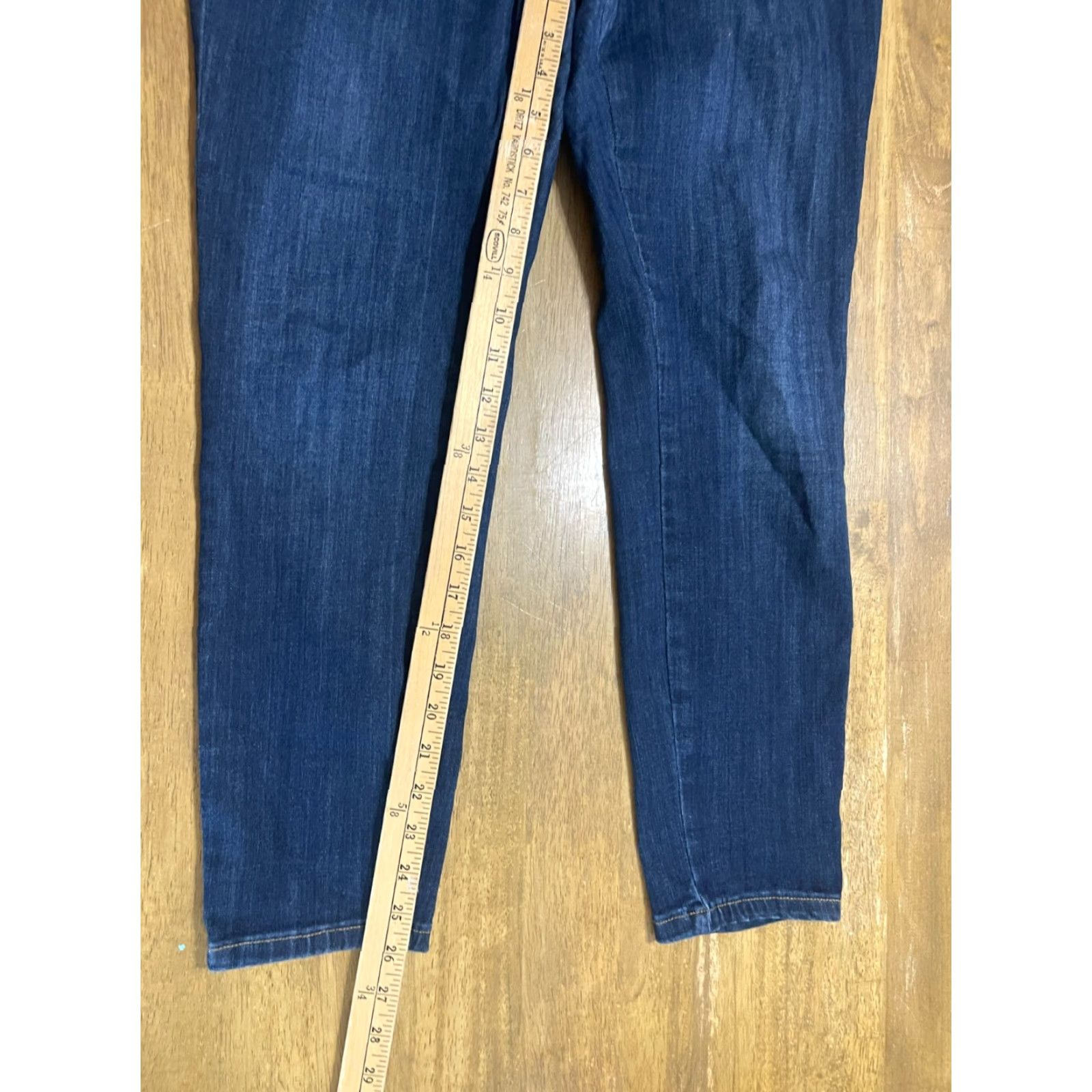 Vintage Judy Blue Jeans Women's Size 15/32 Blue Denim Pull On Jeans Skinny Size 24" / US 00 / IT 34 - 6 Thumbnail