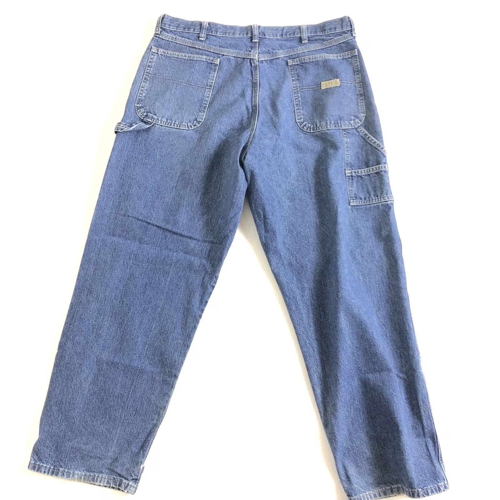 Wrangler VINTAGE Wrangler Jeans Men 38x40 Blue Carpenter Straight Leg Comfort Pockets Size US 38 / EU 54 - 2 Thumbnail