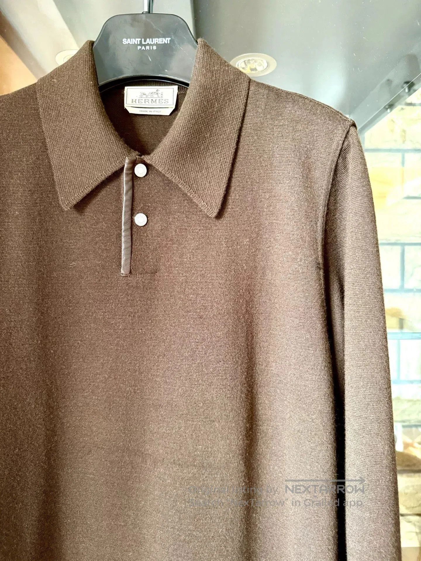 Hermes Hermès Brown Cashmere Knit Sweater. Size US S / EU 44-46 / 1 - 2 Thumbnail