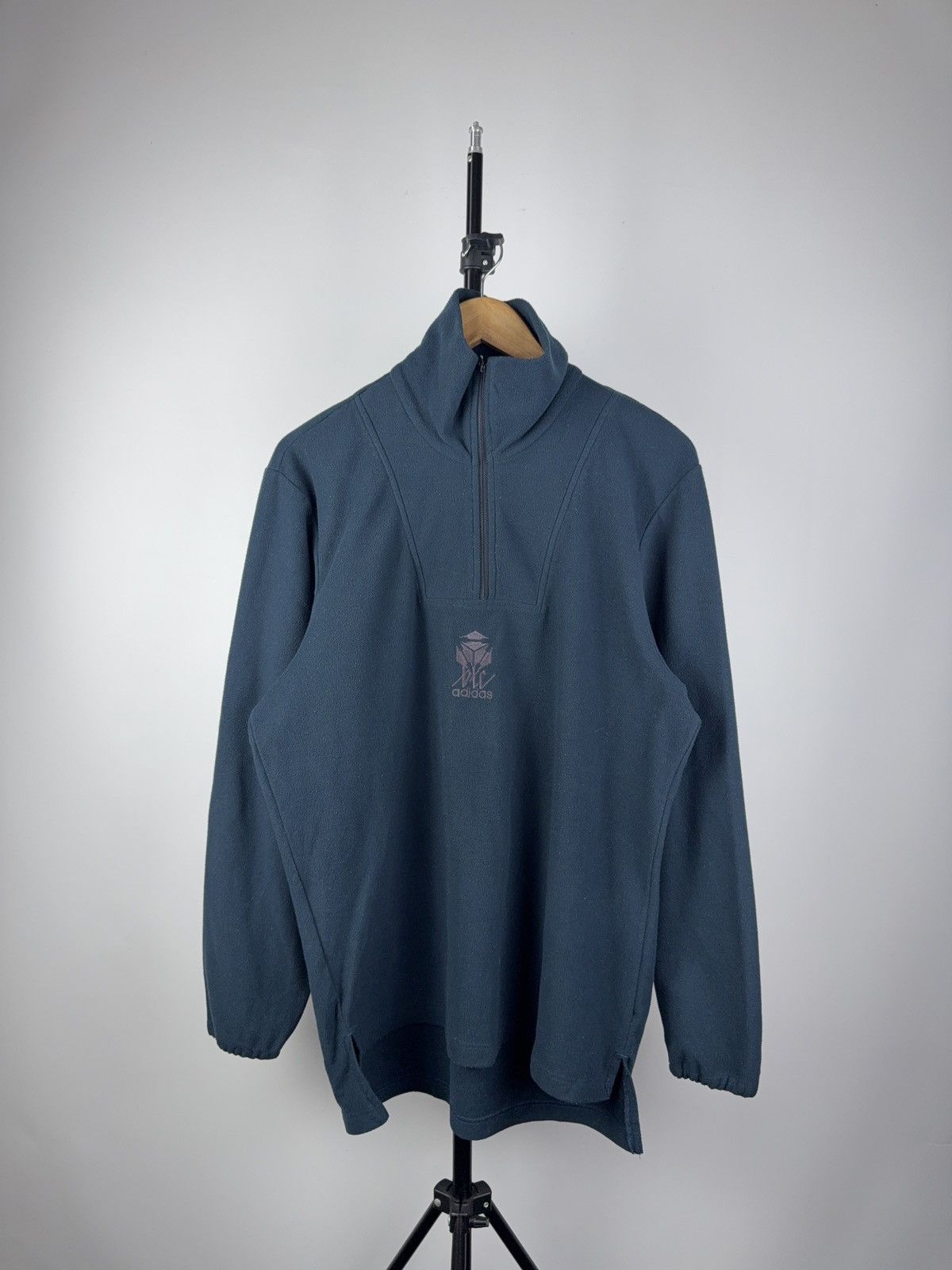 Adidas × Vintage Adidas Vintage Fleece Outdoor 1/3 Zip Y2K Sweatshirt 00s Size US L / EU 52-54 / 3 - 1 Thumbnail